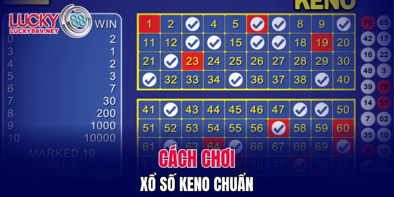 Cách chơi xổ số Keno chuẩn